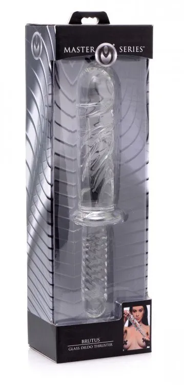 Brutus Glass Dildo Thruster - Clear