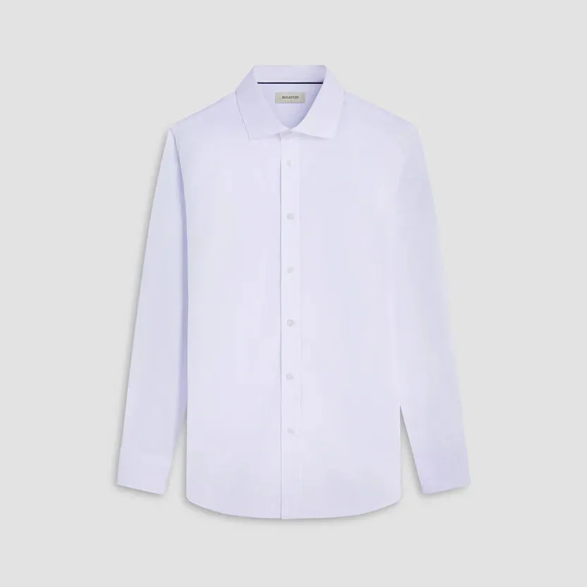 Bugatchi Axel Micro Check Long-Sleeve Shirt - White