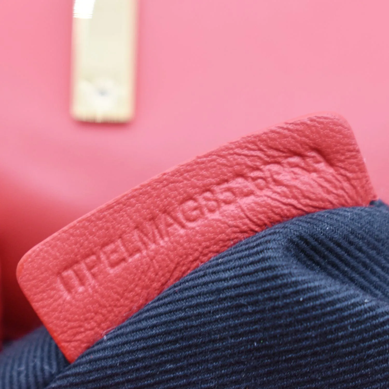 BURBERRY Small Lola Quilted Lambskin Crossbody Bag Primrose Red