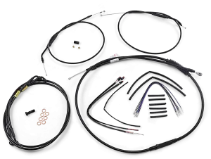 Burly Brand B30-1200 T-Bar Cable and Brake Line Kit - 14in.