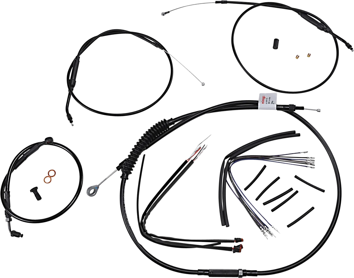 Burly Brand B30-1268 T-Bar Cable and Brake Line Kit - 12in.