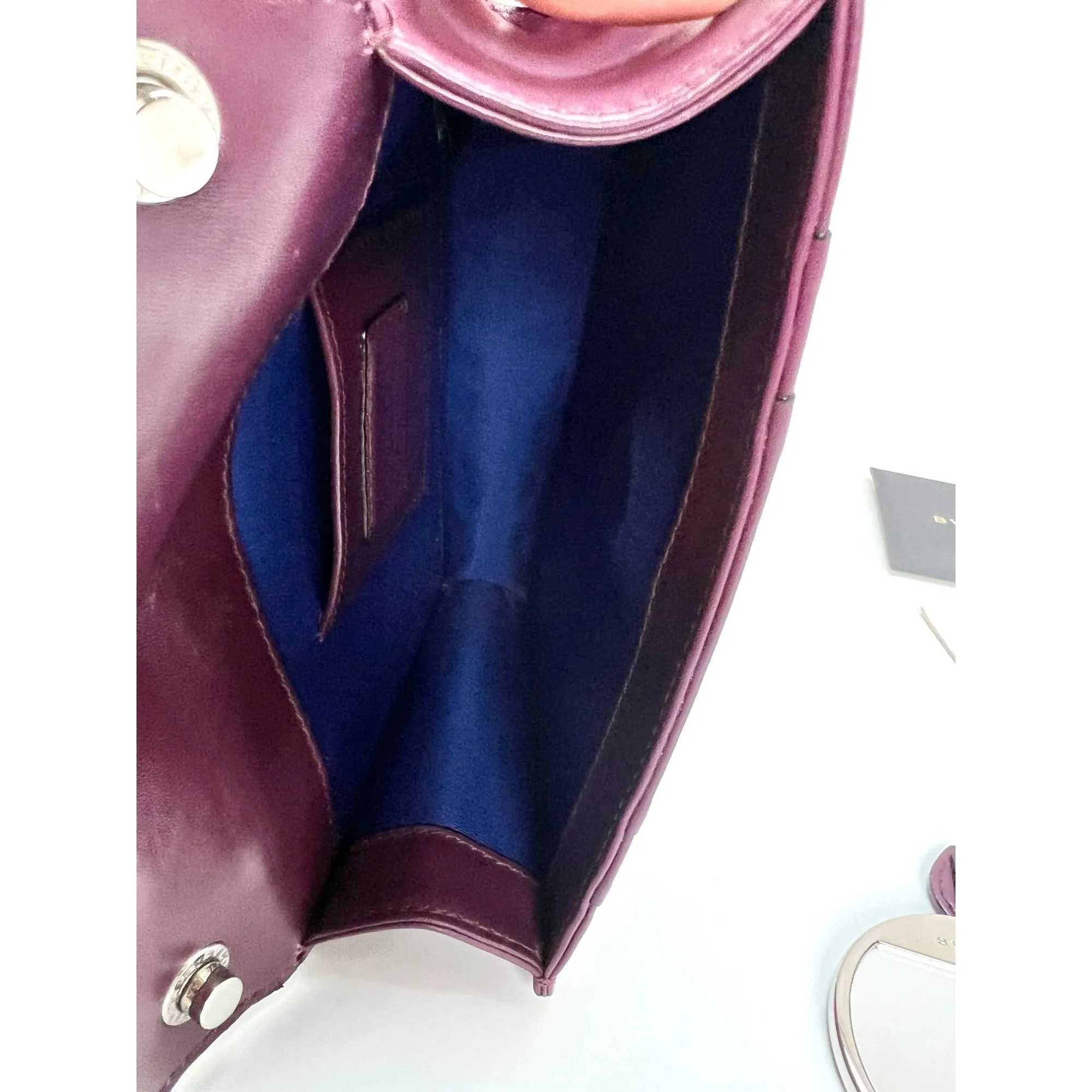 Bvlgari Calfskin Small Serpenti Forever Snake Plum Crossbody Bag