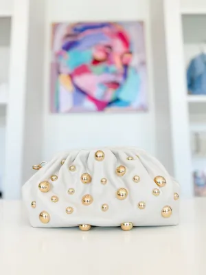 Carey Studded Clutch