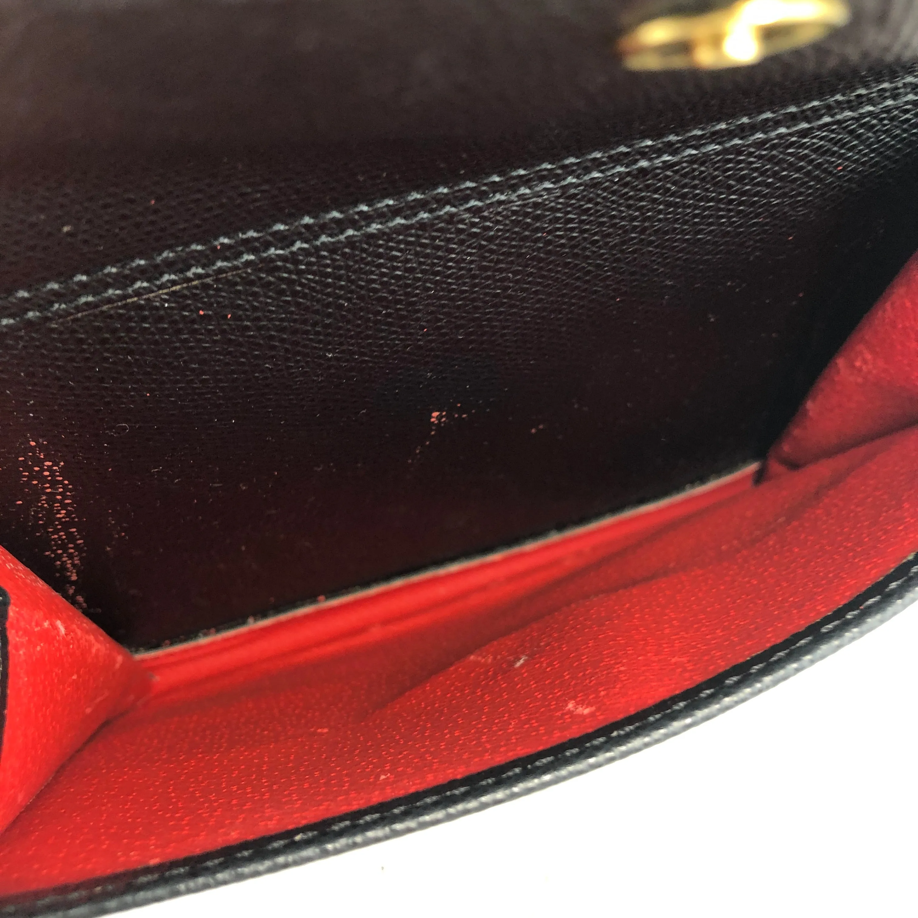 CELINE Turn Lock Leather Backpack Black Vintage y4kmst