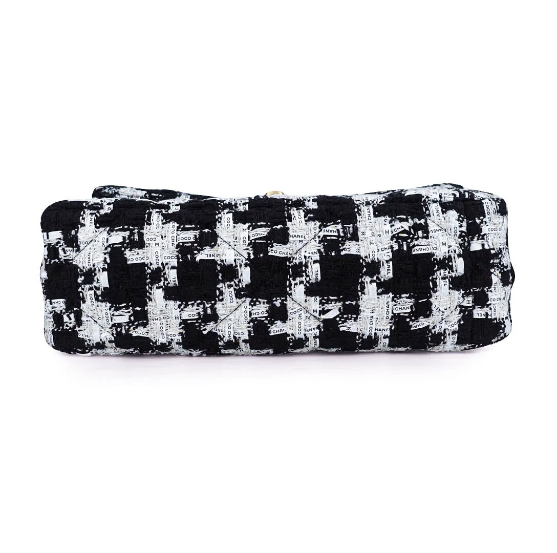 CHANEL 19 Small Flap Bag in Ribbon Houndstooth Tweed