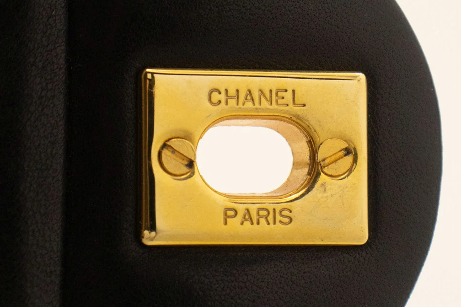 CHANEL Mini Square Small Chain Shoulder Bag Crossbody Black Lamb n81