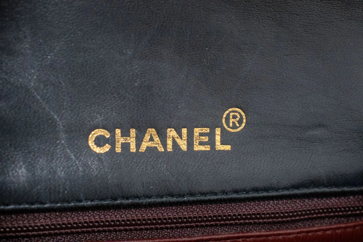 CHANEL Mini Square Small Chain Shoulder Bag Crossbody Black Lamb n81