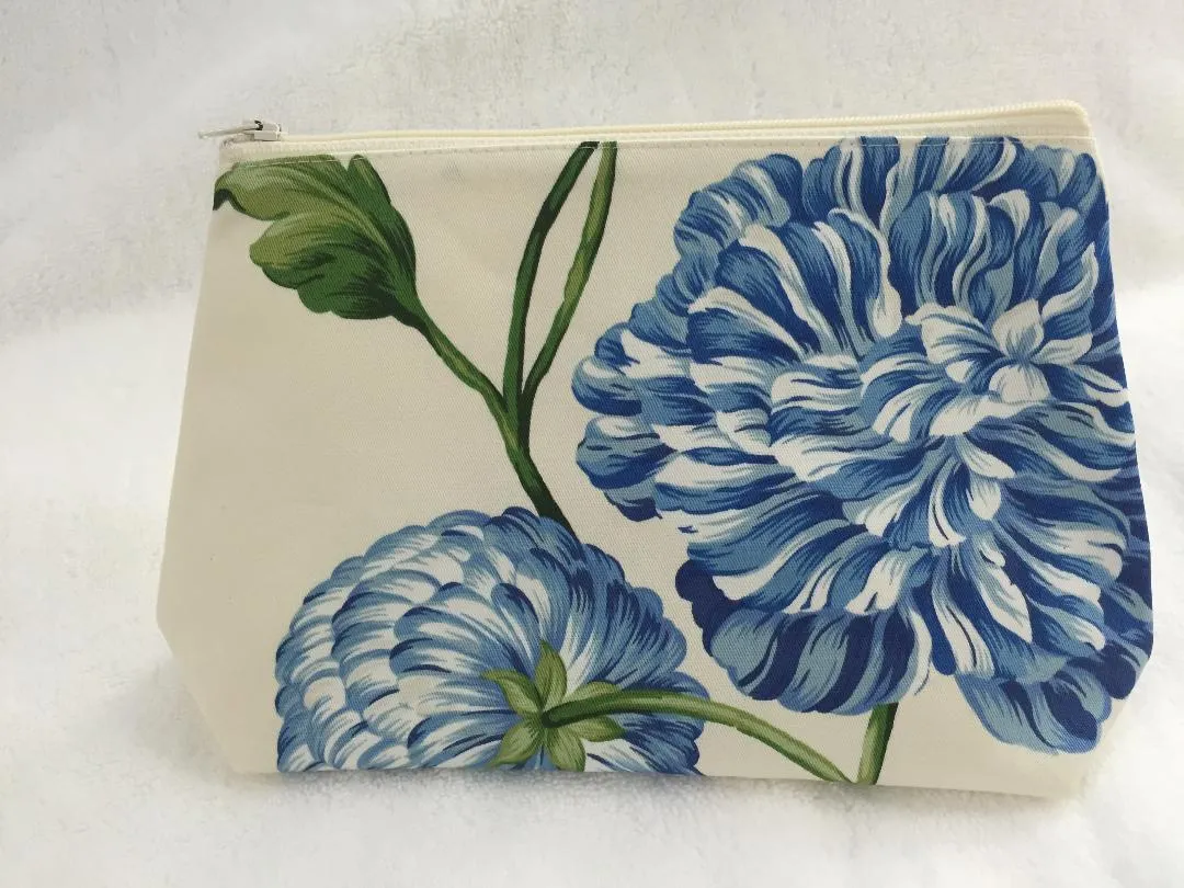 Charlotte Blue Cosmetic Bag
