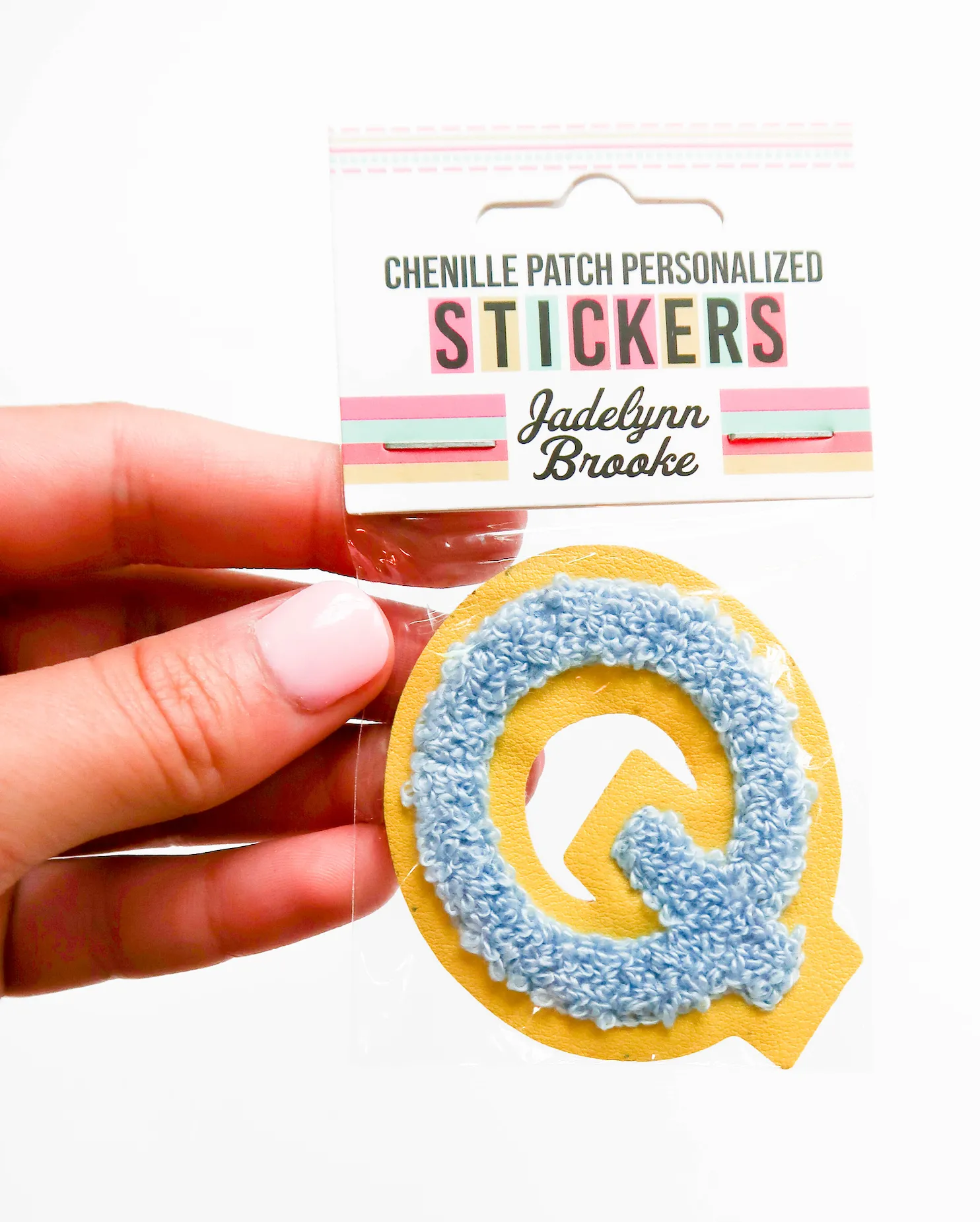 Chenille Alphabet Letter Stickers - Pack of 58 Assorted Letters