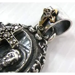 Christian Mary Cross Sterling Silver Pendant