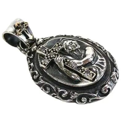 Christian Mary Cross Sterling Silver Pendant