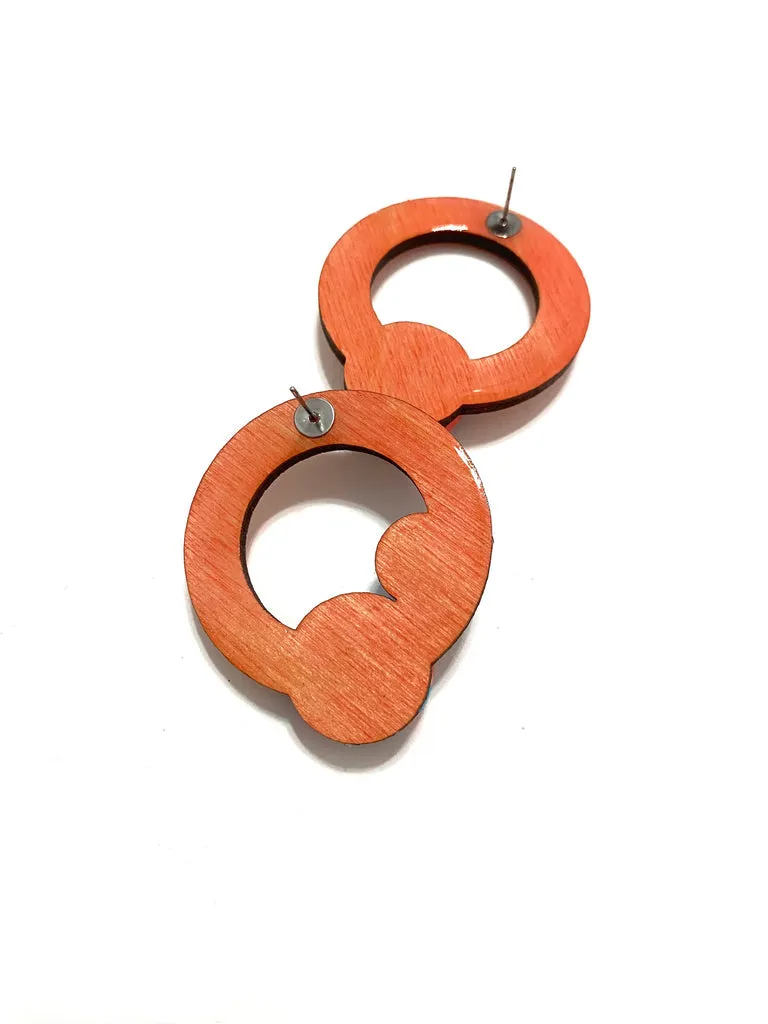 Ciclos Small Hoops- Blush- Aqua Orange Blue