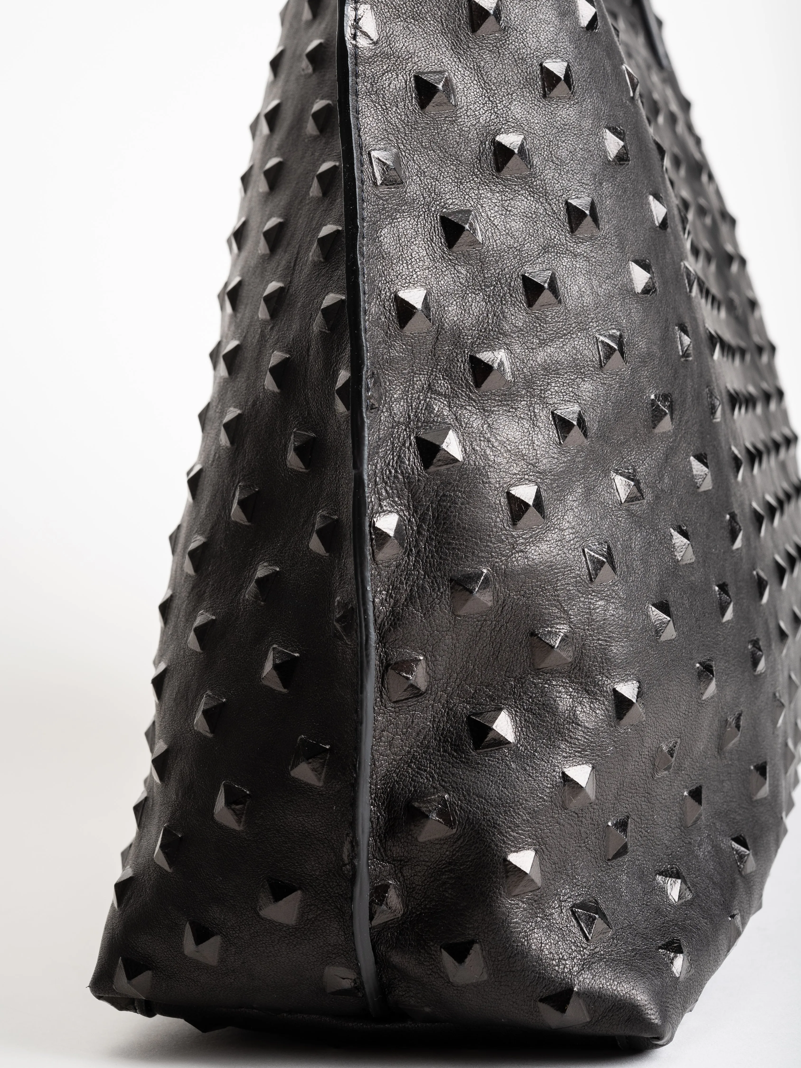 classic shopper - black stud