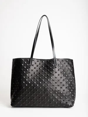 classic shopper - black stud