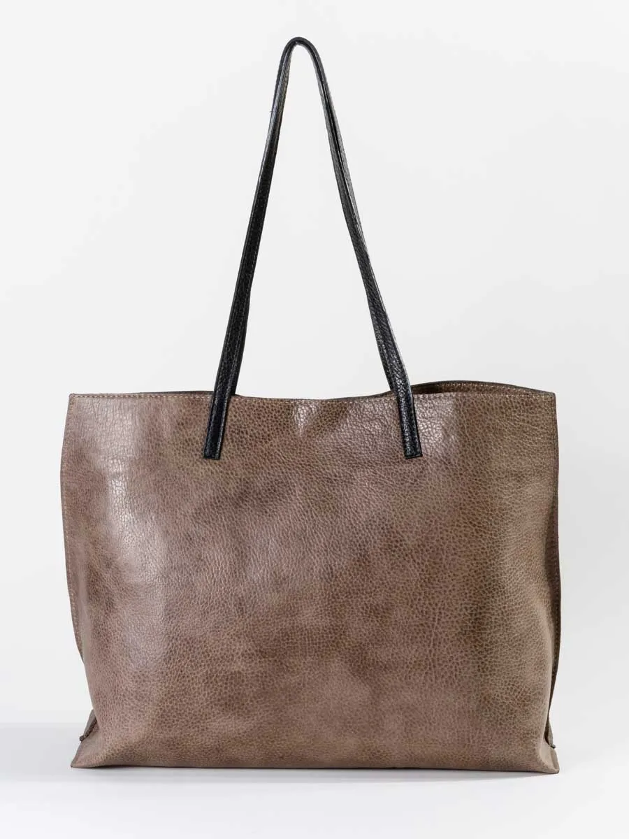 classic shopper - taupe