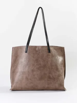classic shopper - taupe