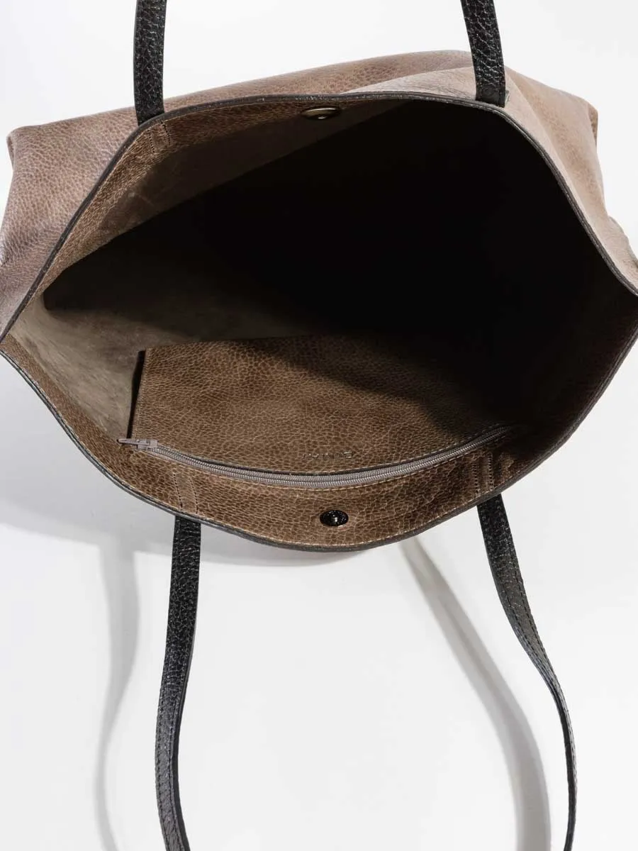 classic shopper - taupe