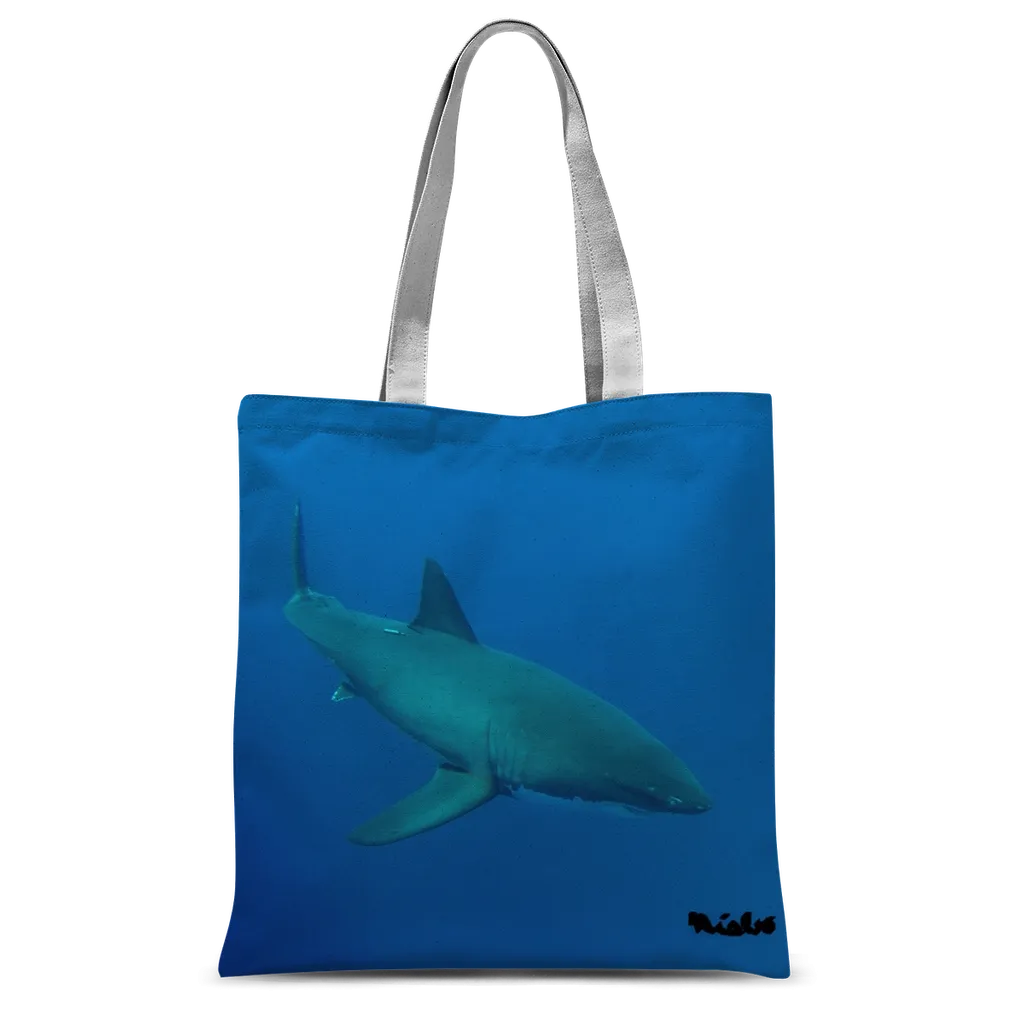 Classic Sublimation Tote Bag - Candy the Great White Shark Collection
