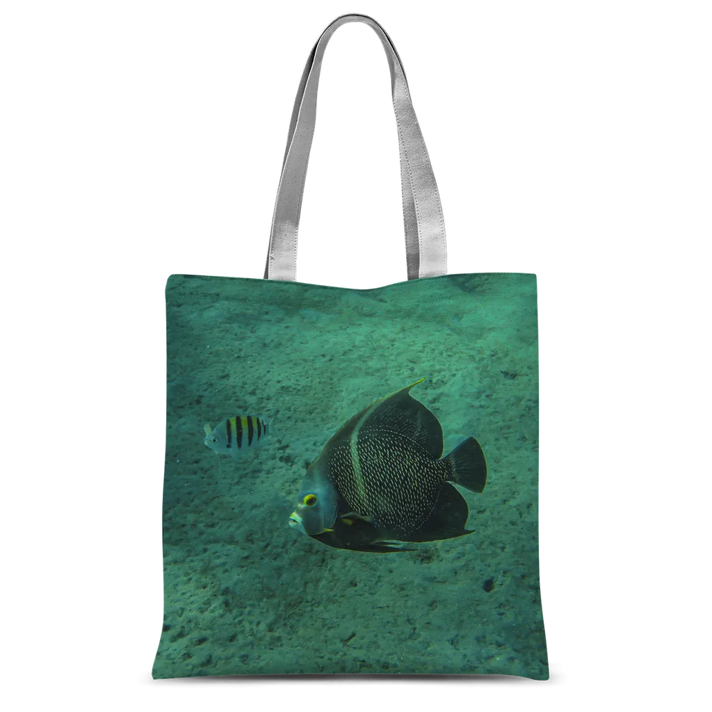 Classic Sublimation Tote Bag - Reef Fish Collection - Angel