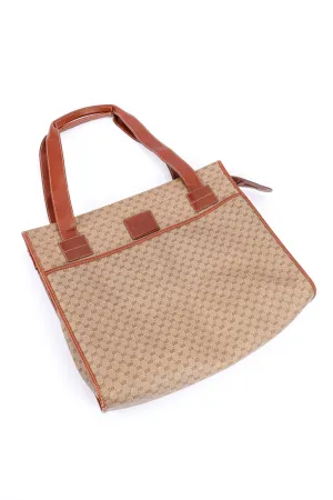Coated Canvas & Leather GG Tote