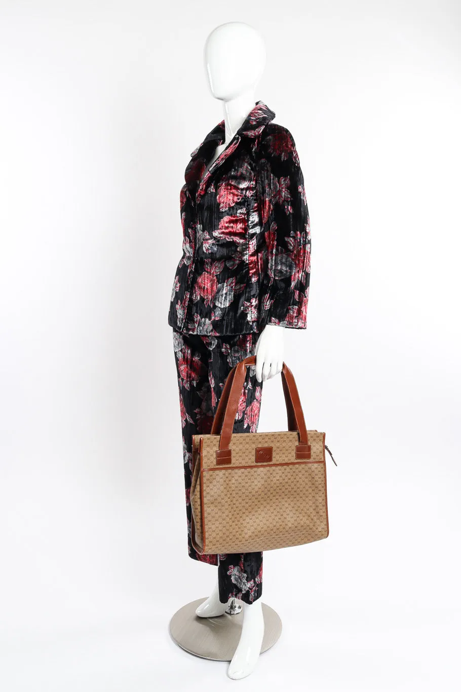 Coated Canvas & Leather GG Tote