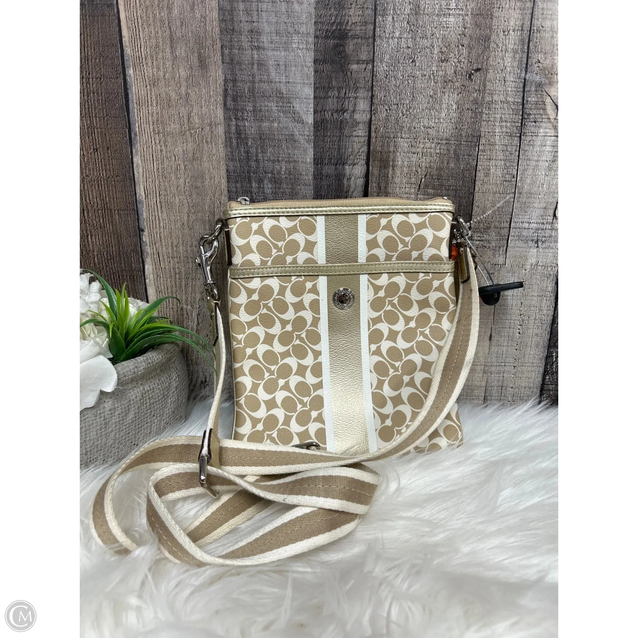 Crossbody Designer By Coach, Size: Small