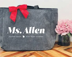 Custom Student Teacher Tote Bag