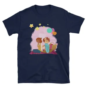 Cute Fashion Lesbian Relationship Clothing T Shirt Navy Gift for Lesbian Dating Couples