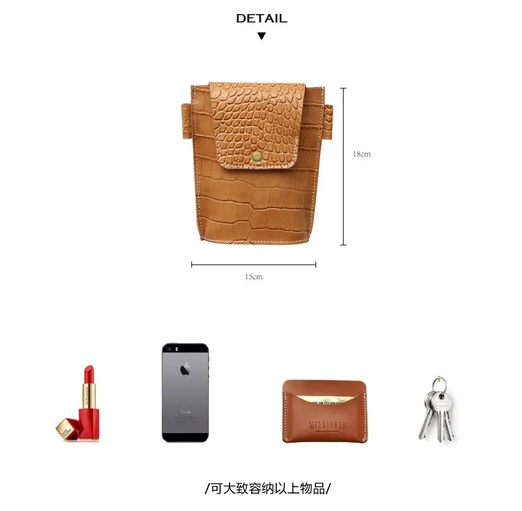 Cute LEATHER Small Side Bag Black Crocodile WOMEN Crossbody BAG Purse FOR WOMEN