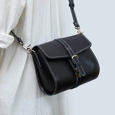 Cute LEATHER Small Side Bag Brown WOMEN SHOULDER BAG Small Crossbody Purse FOR WOMEN