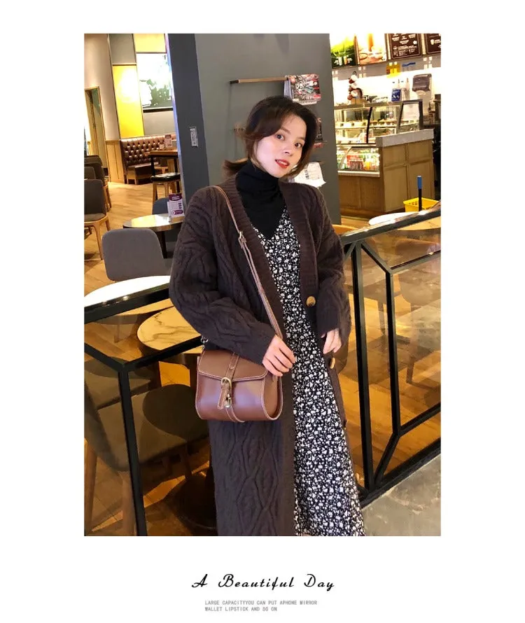 Cute LEATHER Small Side Bag Brown WOMEN SHOULDER BAG Small Crossbody Purse FOR WOMEN