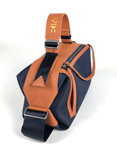 Cute Womens Coffee NYLON Handbag Purse Cube NYLON Shoulder Bag Crossbody Purse for Ladies