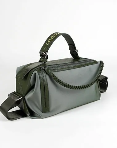 Cute Womens Coffee NYLON Handbag Purse Cube NYLON Shoulder Bag Crossbody Purse for Ladies