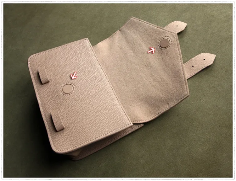 Cute Womens Gray&Orange Leather Shoulder Purse Small Leather Shoulder Bag Crossbody Purse for Ladies