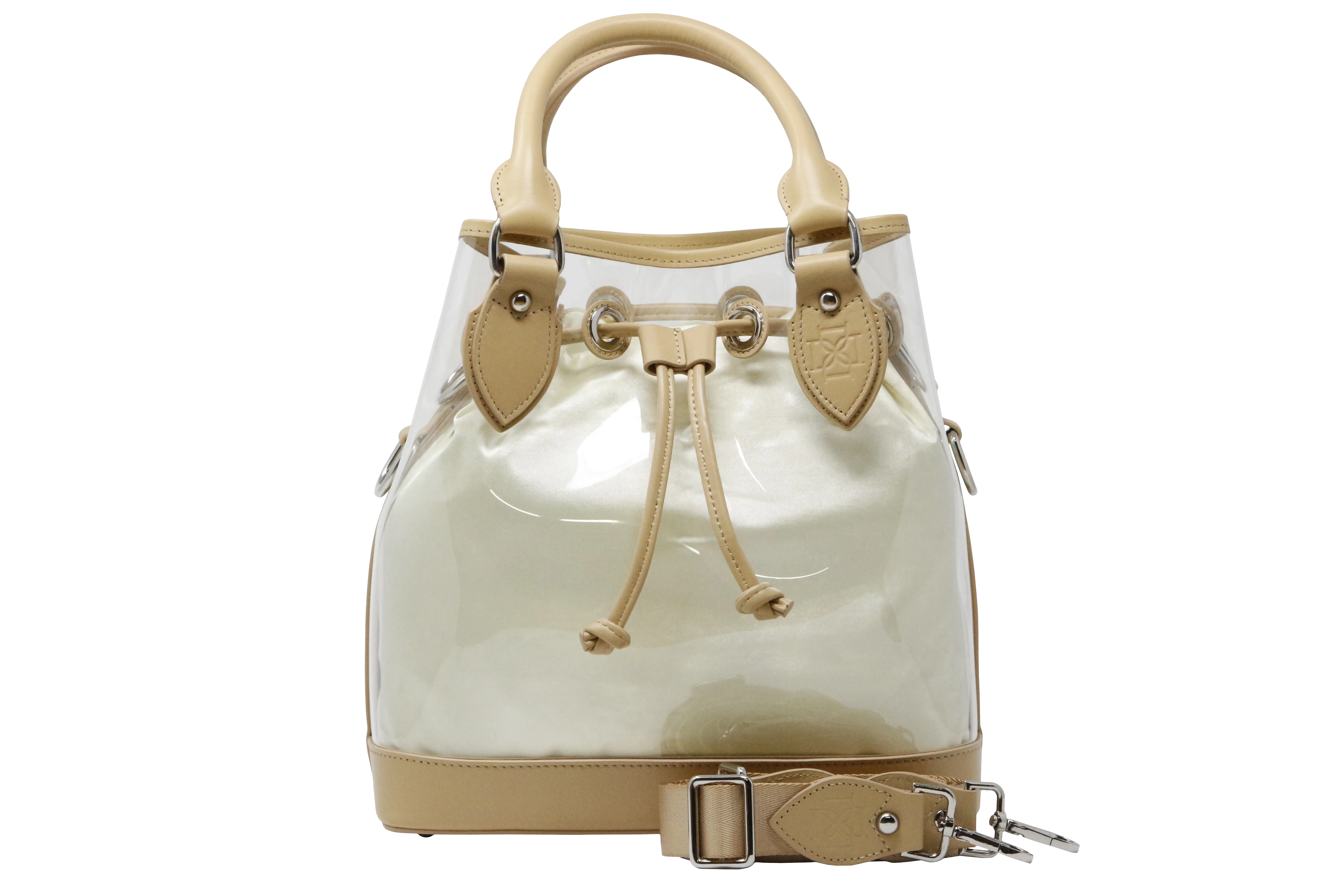 D Tote - Leather Clear Base