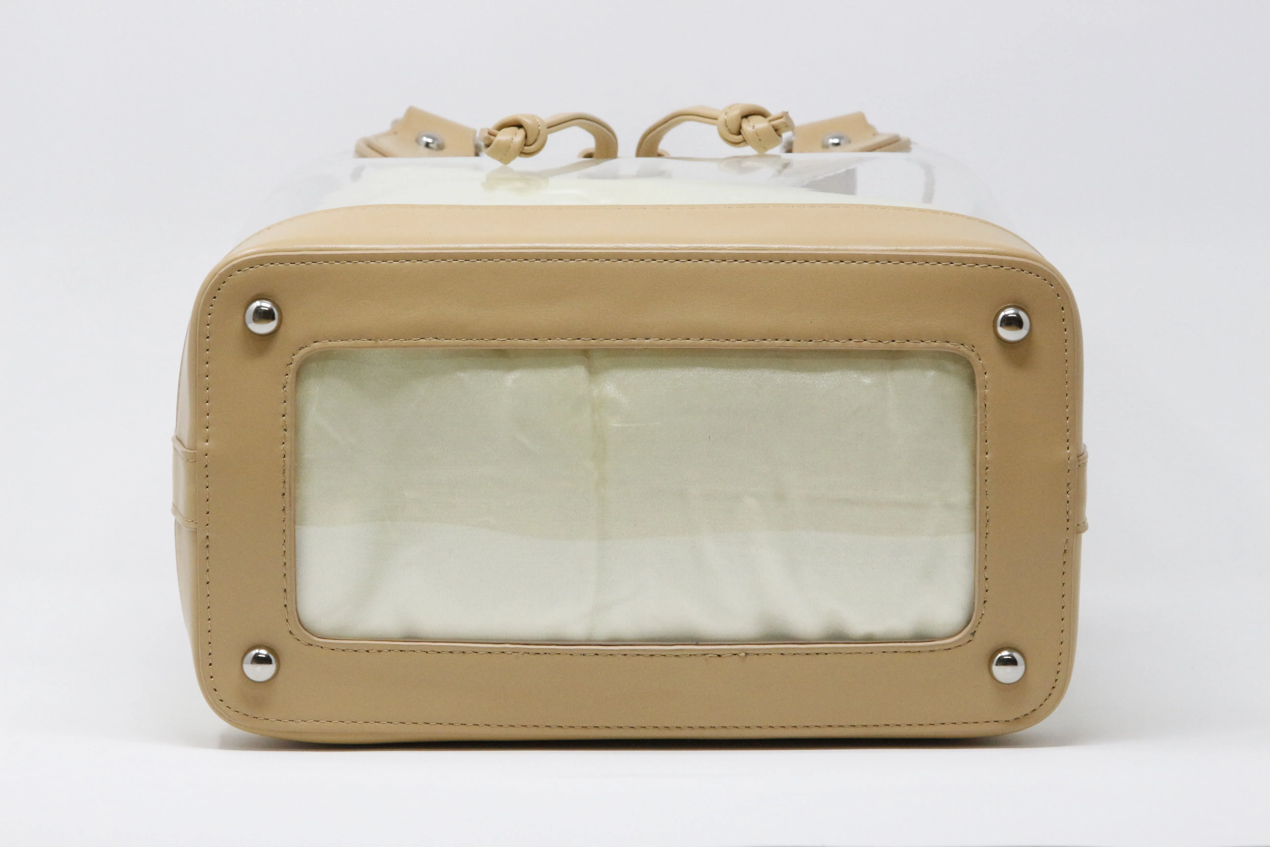 D Tote - Leather Clear Base