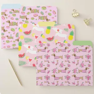 Dachshund Office File Folder Set