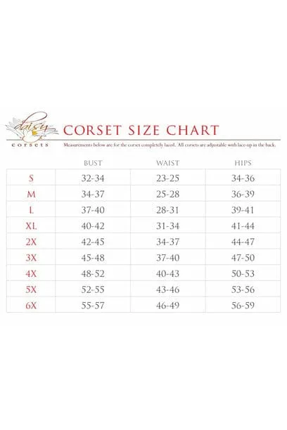 Deluxe Red Satin Double Steel Boned Curvy Cut Waist Cincher Corset with Lace-Up Sides