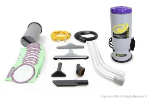DEMO Proteam Super QuarterVac Commercial Backpack Vacuum Cleaner