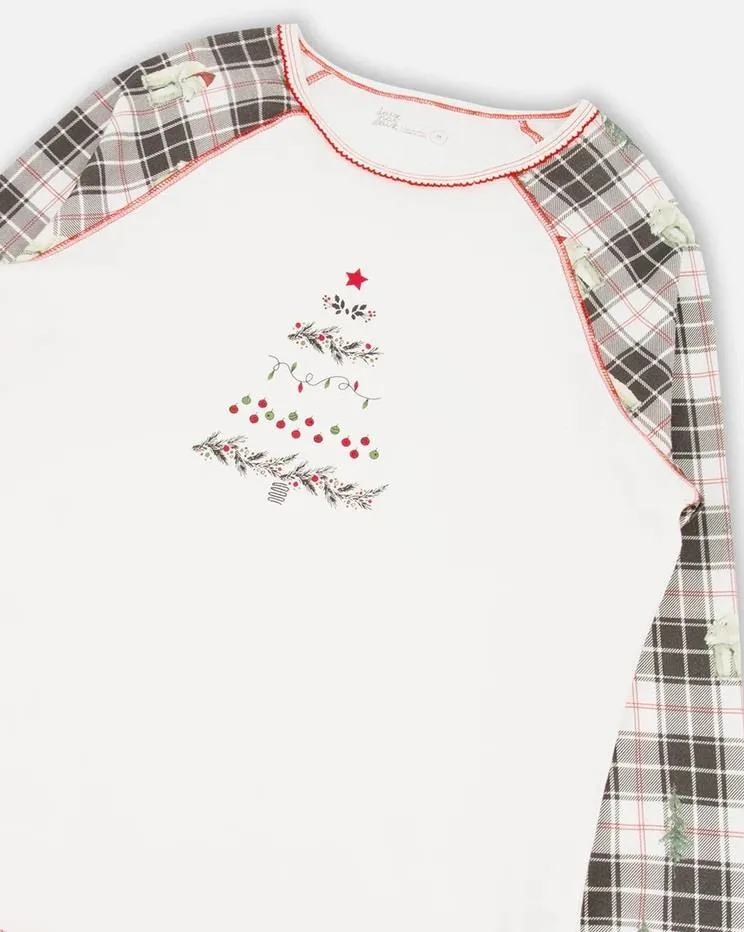 Deux Par Deux Women's Polar Bear Print PJ Set