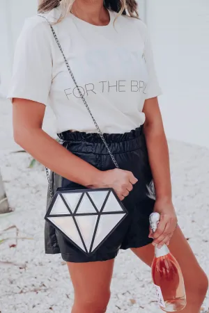 Diamond Girl Crossbody Bag - Gold & Silver