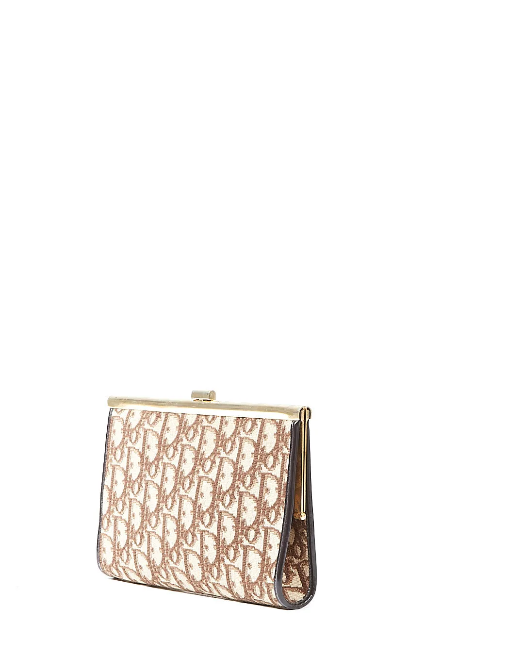 Dior Brown Canvas Diorissimo Vintage Clutch