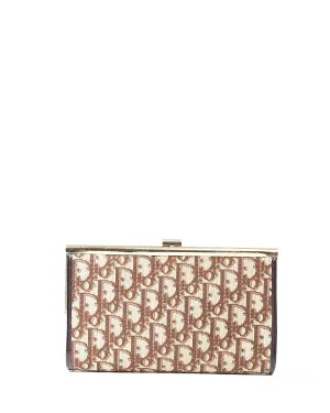 Dior Brown Canvas Diorissimo Vintage Clutch