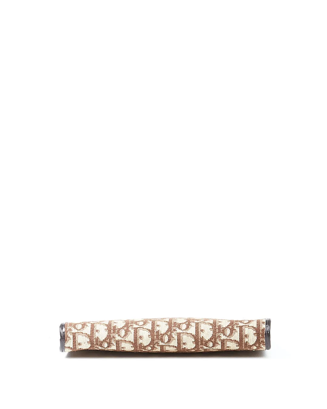 Dior Brown Canvas Diorissimo Vintage Clutch