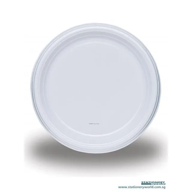 Disposable Plastic Plate 6 Inch Pack of 50