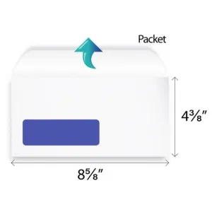 DL White Window Envelope 8.58 x 4.38 Inch (Pack of 25)