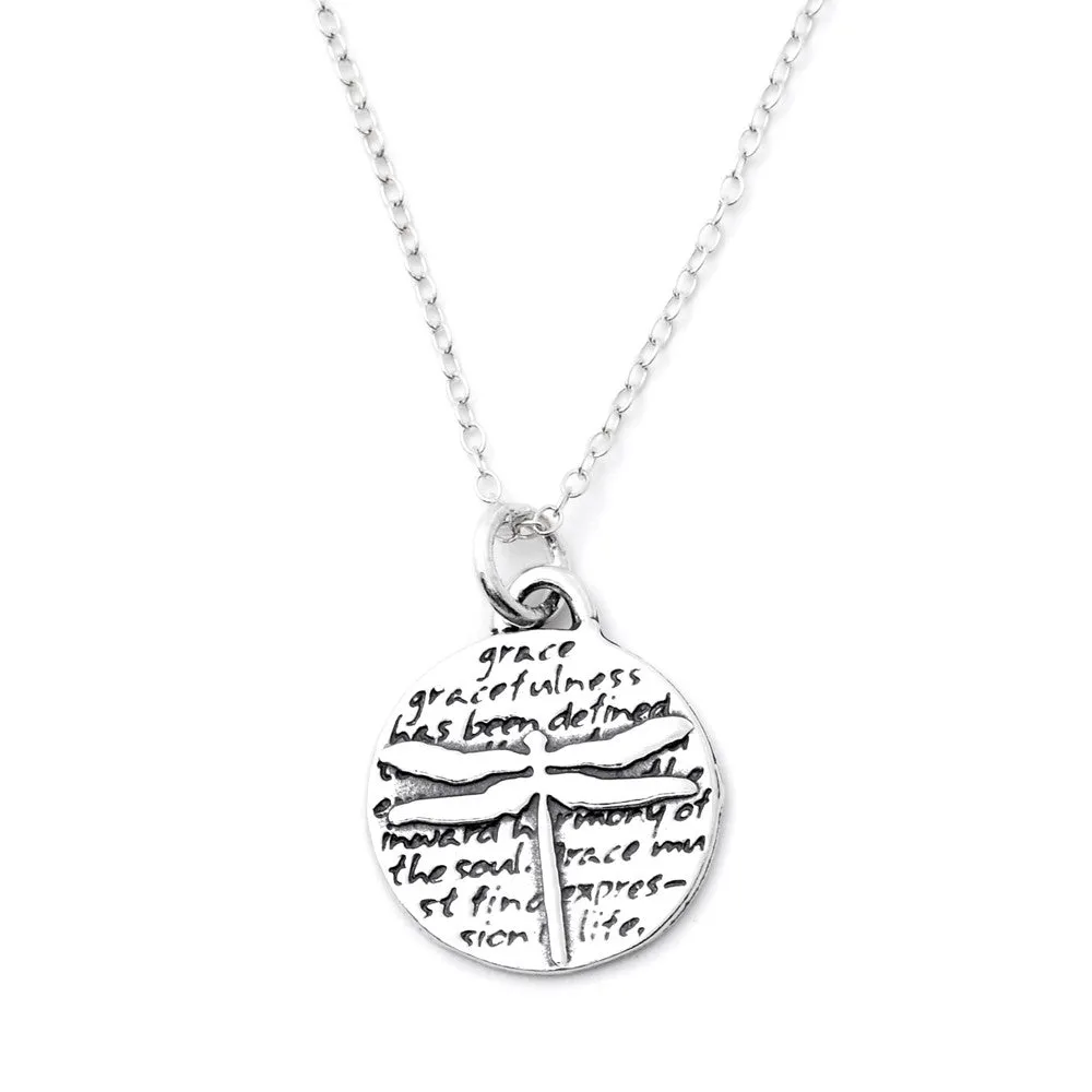 Dragonfly Necklace  (Grace)-D34SM