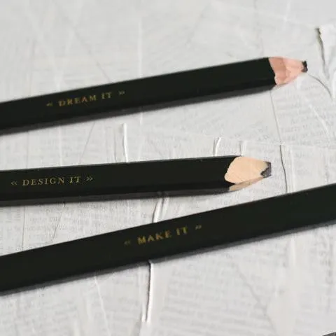 Dream. Design. Make. Carpenter Pencil Set