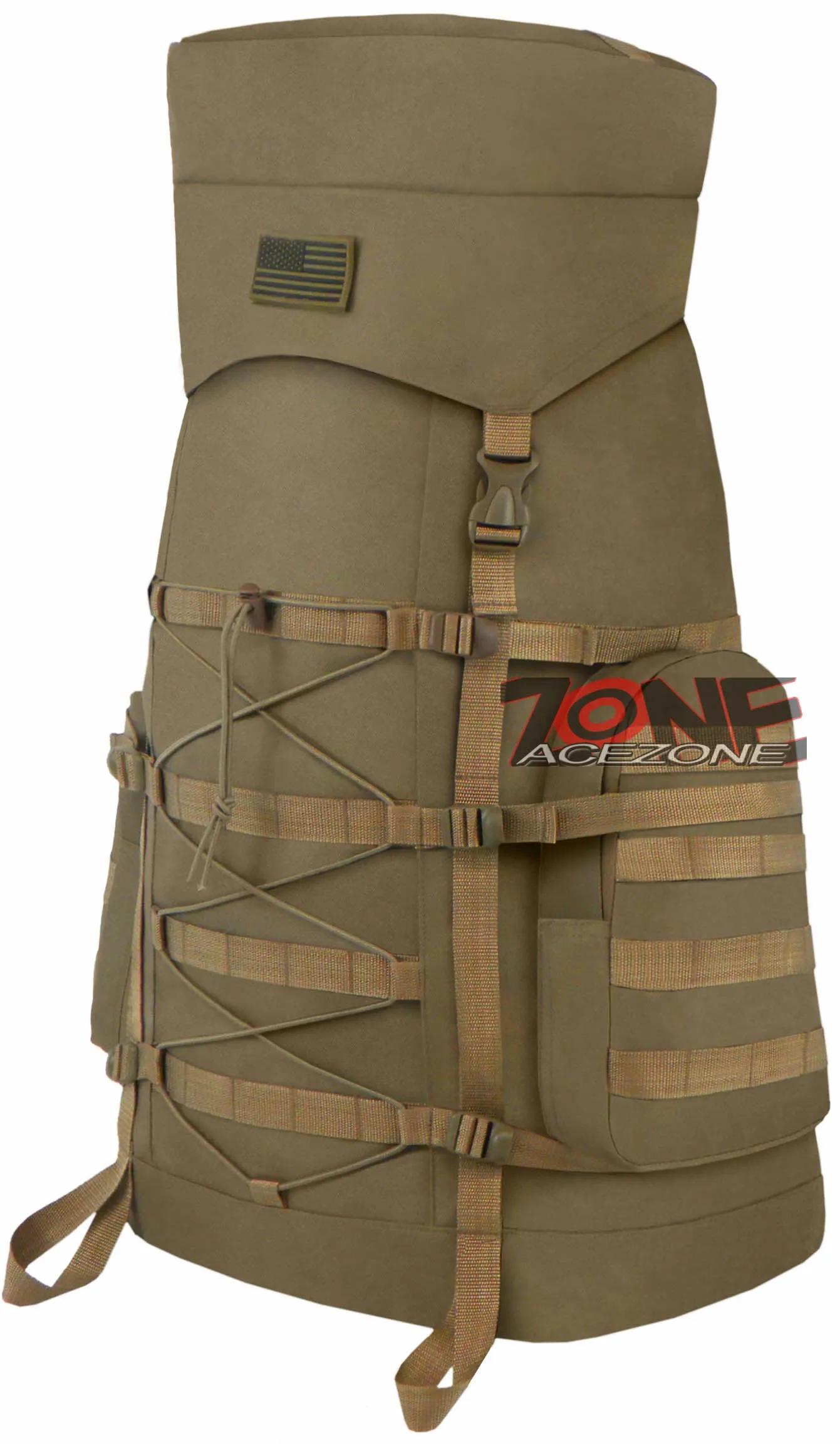 East West USA Tactical Assault Military Mountain Climbing Bag RT532 TAN