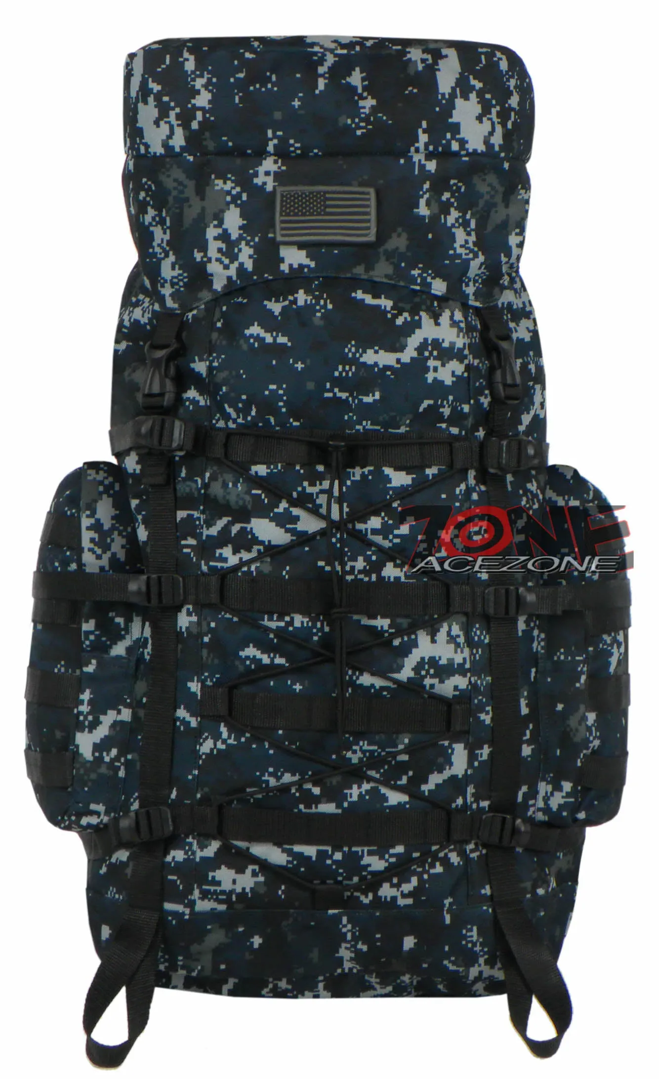 East West USA Tactical Assault Military Mountain Climbing Bag RTC532 NAVY ACU